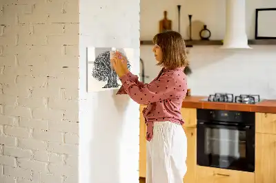 Beschreibbare Magnettafel in Form eines großen Naturbaums
