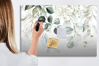 Beschreibbare Magnettafel in Form von hängenden Pflanzen