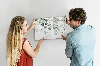 Beschreibbare Magnettafel in Form von hängenden Pflanzen