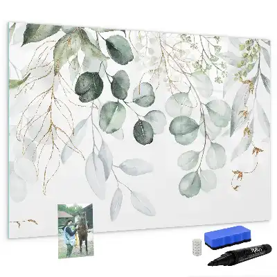 Beschreibbare Magnettafel in Form von hängenden Pflanzen