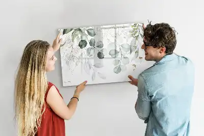 Beschreibbare Magnettafel in Form von hängenden Pflanzen