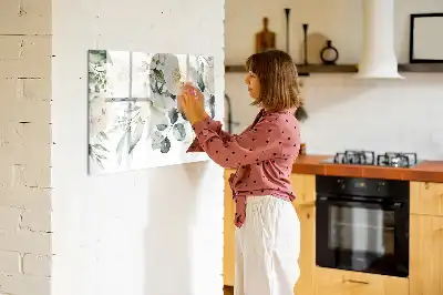 Schreib-Magnettafel Blumen
