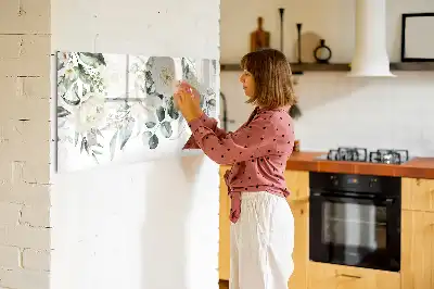 Schreib-Magnettafel Blumen