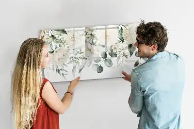 Schreib-Magnettafel Blumen