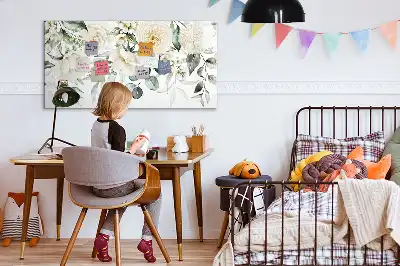 Schreib-Magnettafel Blumen