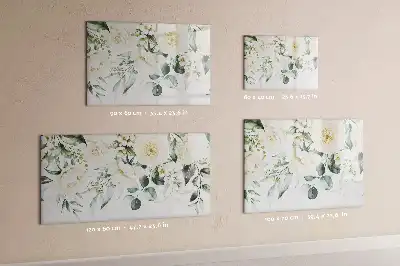 Schreib-Magnettafel Blumen