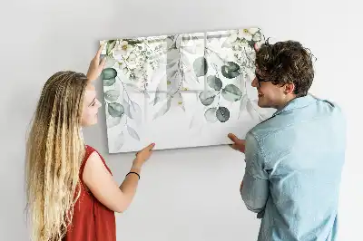 Beschreibbare Magnettafel mit Naturpflanzen-Motiv