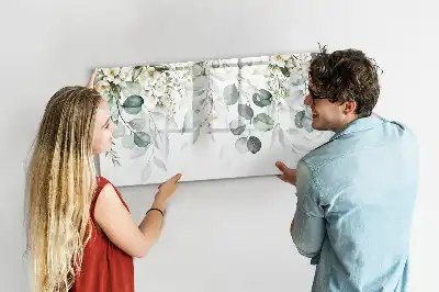 Beschreibbare Magnettafel mit Naturpflanzen-Motiv