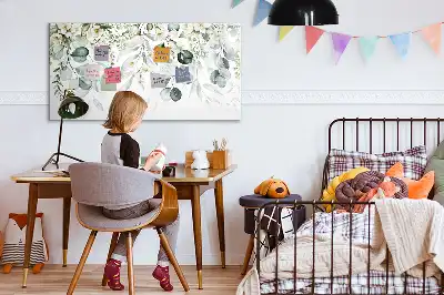 Beschreibbare Magnettafel mit Naturpflanzen-Motiv