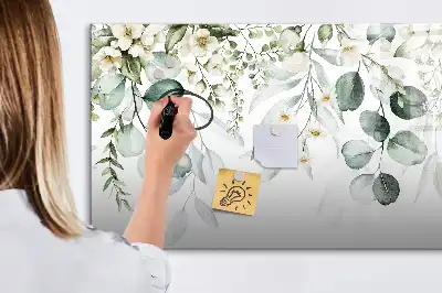 Beschreibbare Magnettafel mit Naturpflanzen-Motiv