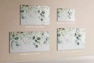 Beschreibbare Magnettafel mit Naturpflanzen-Motiv