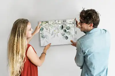 Beschreibbare Magnettafel mit Naturpflanzen-Motiv