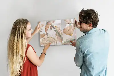 Schreib-Magnettafel mit Blättermuster