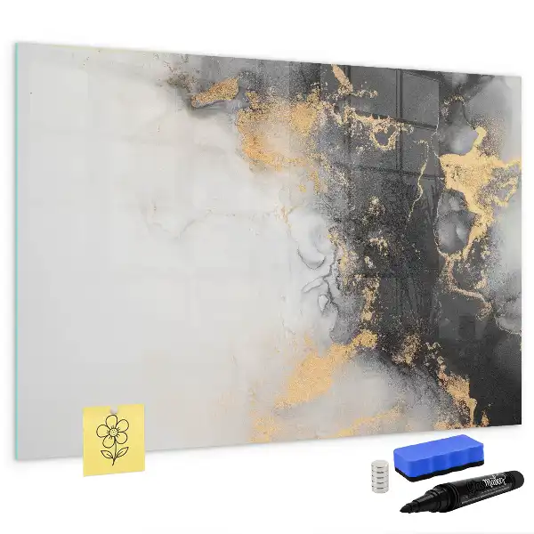 Beschreibbare Magnettafel in Marmoroptik