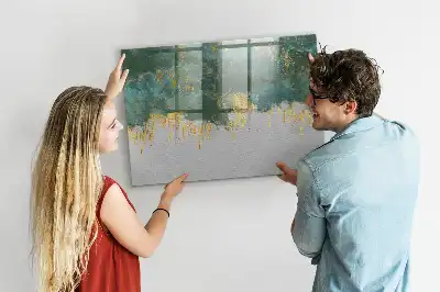 Schreib-Magnettafel mit dekorativem Muster