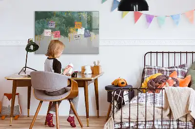 Schreib-Magnettafel mit dekorativem Muster
