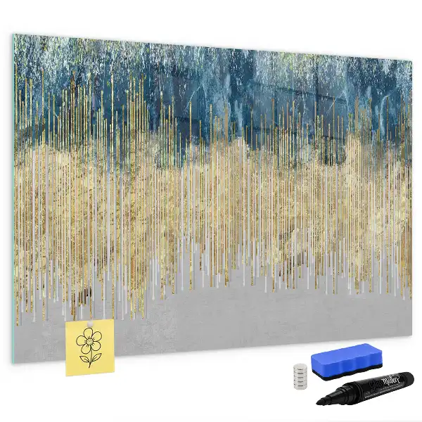 Beschreibbare Magnettafel mit dekorativem Muster