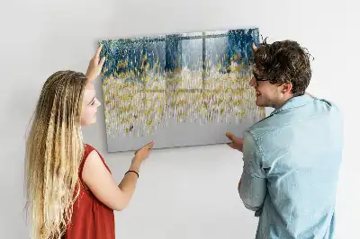 Beschreibbare Magnettafel mit dekorativem Muster