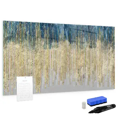 Beschreibbare Magnettafel mit dekorativem Muster