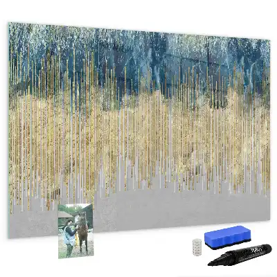 Beschreibbare Magnettafel mit dekorativem Muster