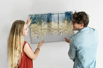 Beschreibbare Magnettafel mit dekorativem Muster