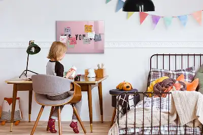 Schreib-Magnettafel mit Aufschrift Ja du kannst