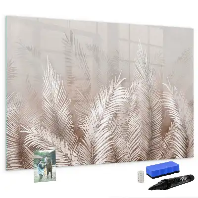 Magnettafel mit Motiv exotische Blätter