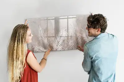 Magnettafel mit Motiv exotische Blätter