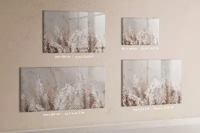 Magnettafel mit Motiv exotische Blätter