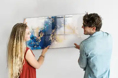 Schreib-Magnettafel mit Marmormuster