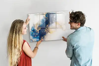 Schreib-Magnettafel mit Marmormuster