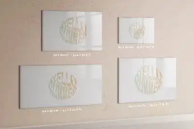 Schreib-Magnettafel mit Motiv Hallo Sommer