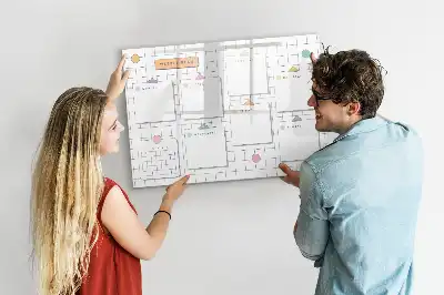 Magnettafel beschreibbar für die Wochenplanung