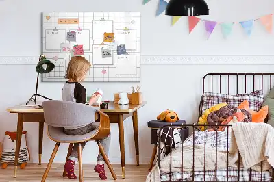 Magnettafel beschreibbar für die Wochenplanung