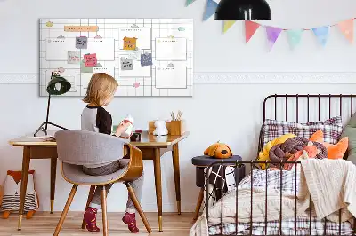 Magnettafel beschreibbar für die Wochenplanung