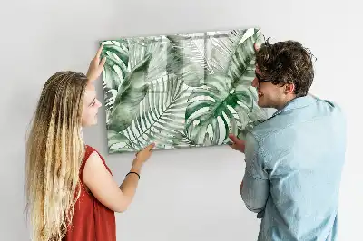 Schreib-Magnettafel mit Motiv Pflanzenblätter