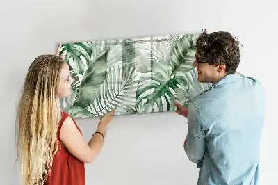 Schreib-Magnettafel mit Motiv Pflanzenblätter