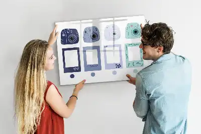 Schreib-Magnettafel im Polaroid-Rahmendesign