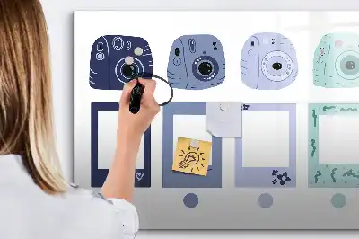 Schreib-Magnettafel im Polaroid-Rahmendesign