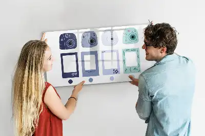 Schreib-Magnettafel im Polaroid-Rahmendesign