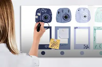Schreib-Magnettafel im Polaroid-Rahmendesign