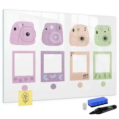 Magnettafel beschreibbar, im Kamera-Set-Design