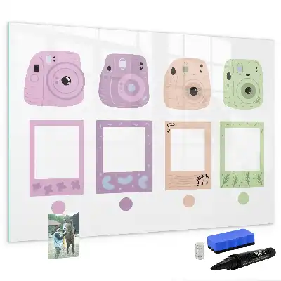 Magnettafel beschreibbar, im Kamera-Set-Design