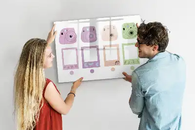 Magnettafel beschreibbar, im Kamera-Set-Design