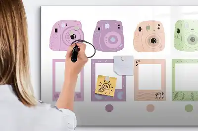 Magnettafel beschreibbar, im Kamera-Set-Design