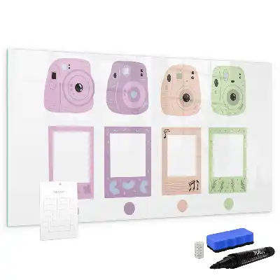 Magnettafel beschreibbar, im Kamera-Set-Design