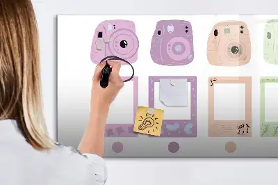 Magnettafel beschreibbar, im Kamera-Set-Design