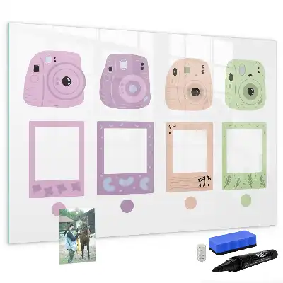 Magnettafel beschreibbar, im Kamera-Set-Design