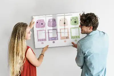 Magnettafel beschreibbar, im Kamera-Set-Design
