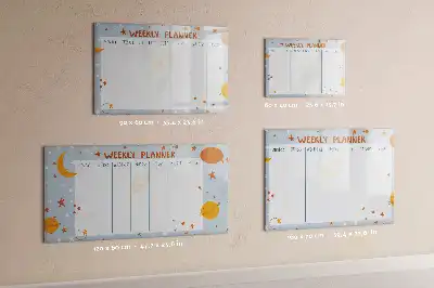 Schreib-Magnettafel Wochenplaner